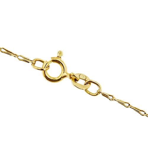 Collier Collier en or jaune avec pendentif rectangulaire et diamant 58 Facettes 38422