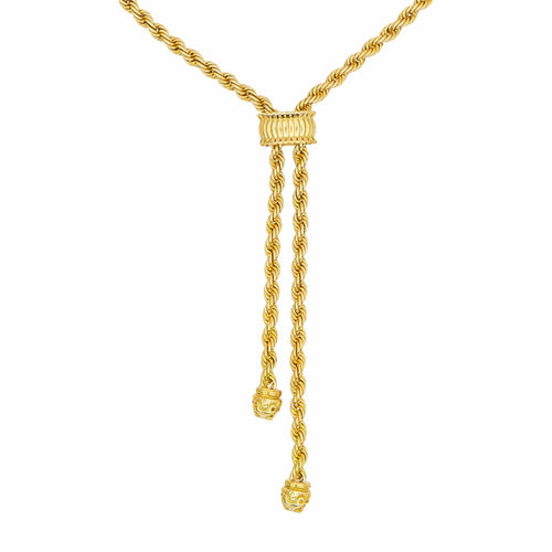 Négligé halskæde i guld 