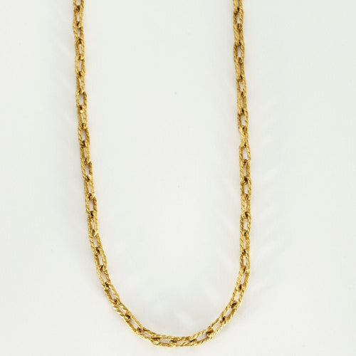 Collier Collier or jaune maille forçat torsadée 58 Facettes LP528