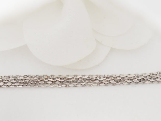 Collier collier croix vintage en or blanc et diamants 58 Facettes 32868