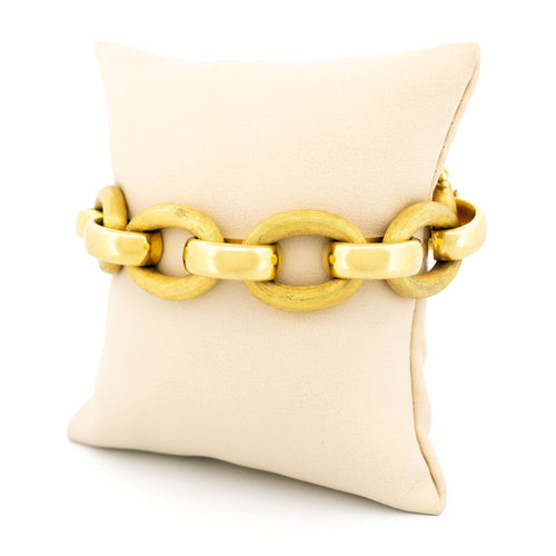 Bracelet Bracelet à maillons fantaisie en or jaune 14 carats 58 Facettes 10532CEC29B14A30A685219427BB8899