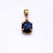 Pendentif Cabochon Or Jaune 18k et Saphir 58 Facettes