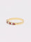 Bague 54 Alliance vintage or jaune diamants rubis 58 Facettes J610