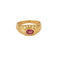 Bague 53 Bague jonc or jaune, rubis et diamants 58 Facettes VIL0648