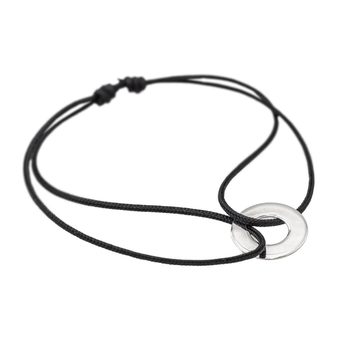 Dinh Van Pulsera Target Cordón Oro blanco