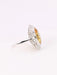 Bague 51 Bague cocktail or blanc citrine 5 carats diamants 58 Facettes J416