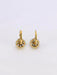 Boucles d'oreilles Boucles d'oreilles dormeuses anciennes perles diamants taille rose 58 Facettes J538