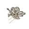 Broche Broche or blanc fleur dentelée 58 Facettes REF24101CF-264