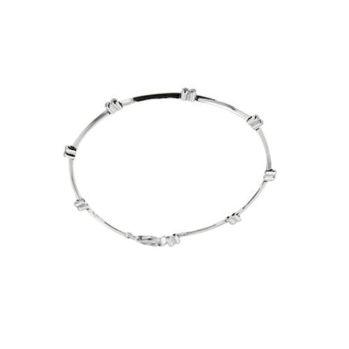 Bracelet Bracelet segmenté en or blanc avec diamants 58 Facettes 23296
