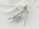 Broche Broche papillon en or blanc, citrine, topaze et péridot 58 Facettes 33134