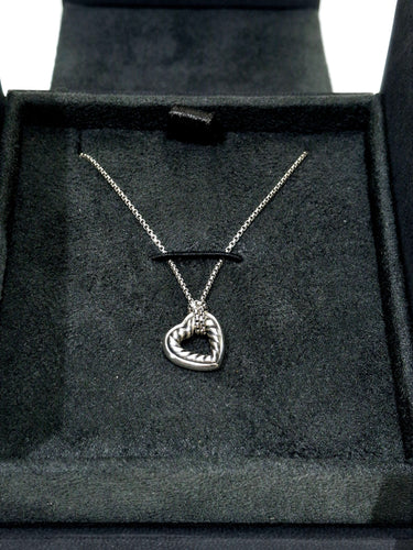 Collier David Yurman - Collier Argent Modèle Coeur 58 Facettes