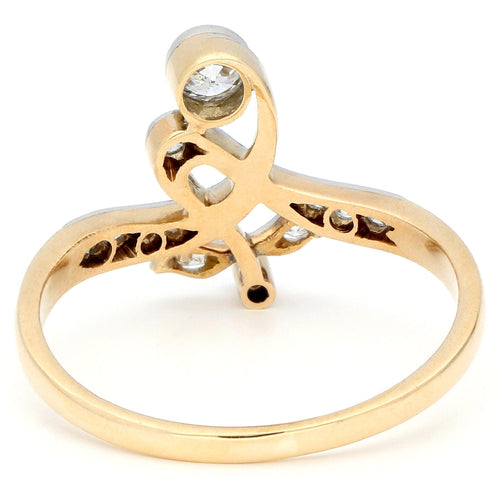 Bague 62 Bague florale en or jaune 14 carats avec diamants 16914-9016 58 Facettes 465CF887664A4622A15575ABD96024CD