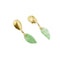 Boucles d'oreilles Boucles d'oreilles en jade et diamant 58 Facettes 37433