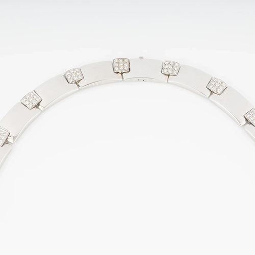 Collier Collier or gris et diamants de la Maison Chaumet 58 Facettes 1