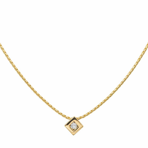 Collier Collier Solitaire Or jaune Diamant 58 Facettes 3175589CN