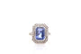 Bague 54.5 Bague saphir de 6,45cts et diamants 58 Facettes 26874-26656