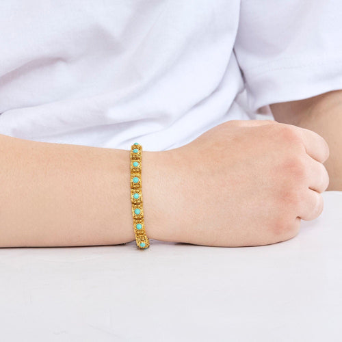 Bracelet Bracelet or jaune et maillons filigranés 58 Facettes PAL30433