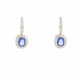 Boucles d'oreilles Boucles d'oreilles avec saphir Ceylan No Heat et diamants 58 Facettes