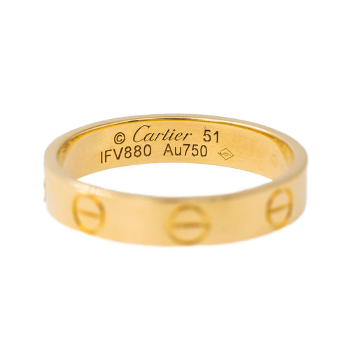 Bague 51 Cartier Bague Alliance Love Or jaune 58 Facettes 3411137CN