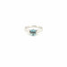 Bague 52 Solitaire Or Blanc Aigue Marine 58 Facettes 94-GS35473-4