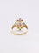 Bague 54 Bague géométrique or jaune améthyste topaze péridot citrine grenat 58 Facettes 1073.6