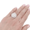 Bague 50 Bague pavage or blanc, diamants. 58 Facettes 34033