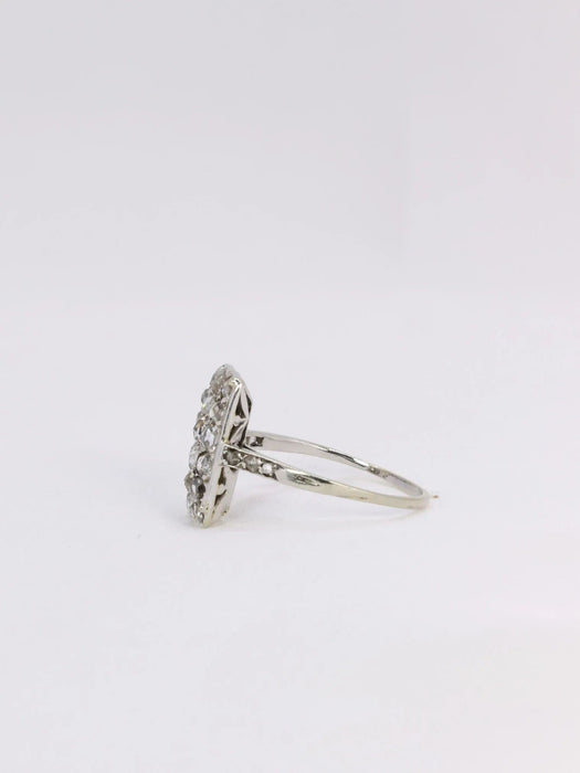 Ring Art Deco Diamanten im Rosenschliff
