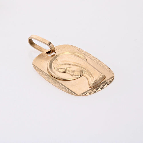 Pendentif Médaille or rose Vierge Marie 58 Facettes CVP114