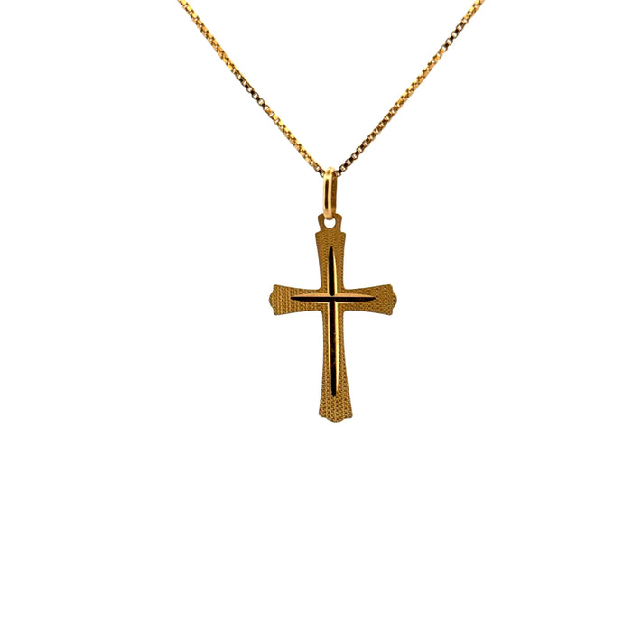 Yellow Gold Cross Pendant