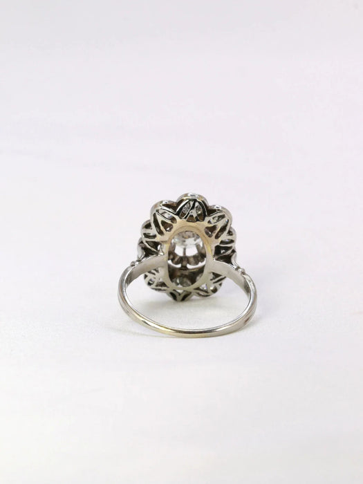 Ring Daisy Art Deco diamonds