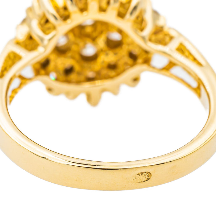 Anillo copete Oro amarillo Diamante