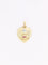 Pendentif AUGIS - Médaille amour coeur strié or jaune rubis 58 Facettes J624