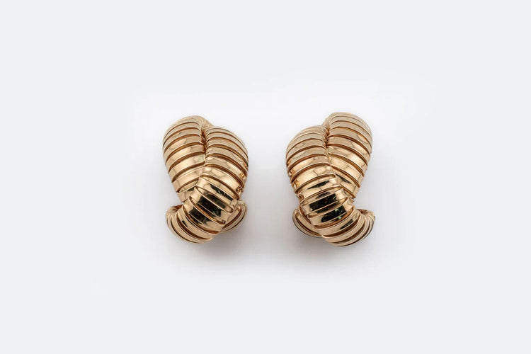 Boucles d'oreilles Oro Giallo Orecchini tubo-gas in Carlo Weingrill 58 Facettes ORC216