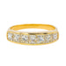 Bague 52 Bague Demi alliance Or jaune Diamant 58 Facettes 3118592CN