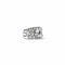 Bague 55 Bague bandeau or gris, diamants 58 Facettes REF2549-317
