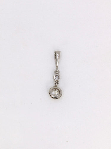 Pendentif Pendentif ancien platine diamants 0,34 ct 58 Facettes J402