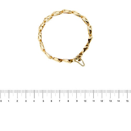 Bracelet Bracelet Tank en or rose 58 Facettes 38835