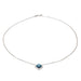 Collier Fred Collier Pain de sucre Or blanc Topaze 58 Facettes 3249892CN