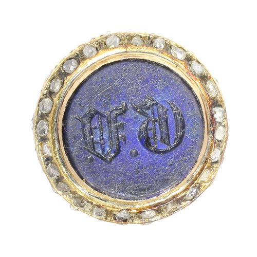 Montre L'âge d'or du romantisme : le sceau victorien en diamants et émeraudes 58 Facettes 20155-0504