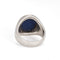 Bague Bague chevalière vintage Tiffany & Co. en lapis-lazuli et platine, taille 6, style milieu du siècle. 58 Facettes G14212