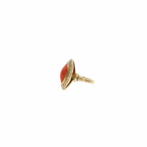 Bague Bague marquise corail 58 Facettes REF2394-116