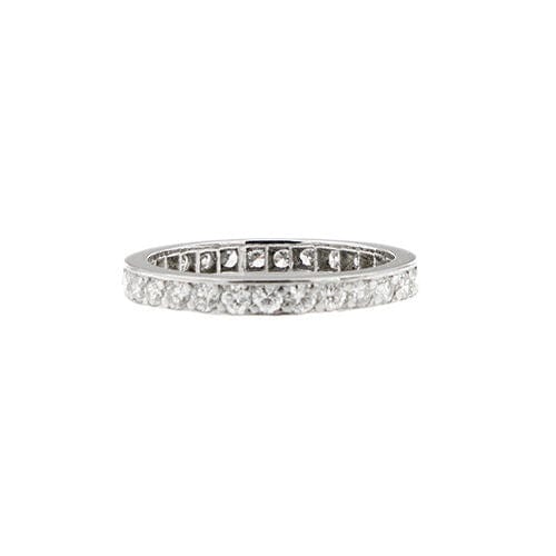 Bague 51 Bague d'éternité avec diamants de 1,45 ct 58 Facettes 36705