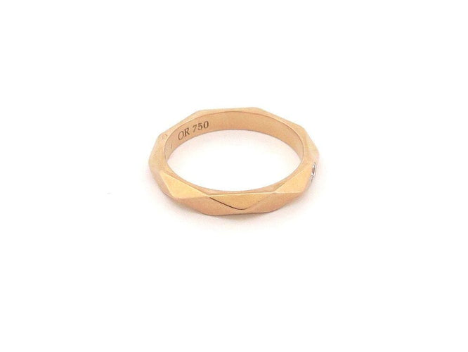 Bague 51 bague BOUCHERON alliance facette or rose 1 diamant 58 Facettes 262050