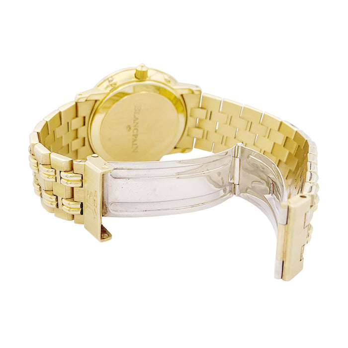 Blancpain “Villeret Moonphase” geelgouden horloge.