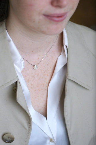 Bague Collier solitaire diamant 1.24 Cts 58 Facettes