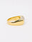 Bague 54.5 Bague chevalière or jaune diamants 0,4 ct 58 Facettes J373