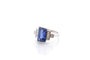 Bague 53 Bague saphir de 4,26cts et diamants 58 Facettes 26689-26823