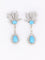 Boucles d'oreilles Boucles d'oreilles pendantes turquoises diamants 58 Facettes 1118.2