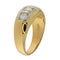 Bague 55.5 Bague en or jaune et blanc avec diamants de 0,74 ct 58 Facettes G3746