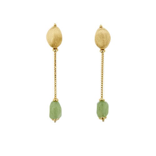 Boucles d'oreilles Boucles d'oreilles en quartz aventurine 58 Facettes 29101